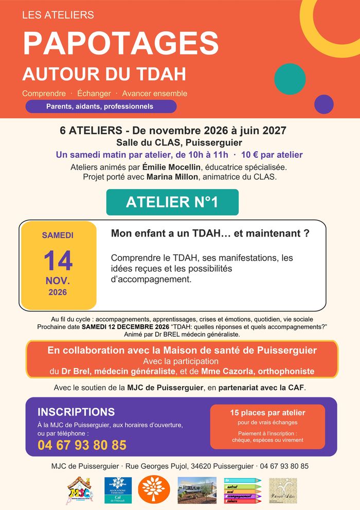 Inscription à l’accueil de la MJC aux horaires d’ouverture ou par téléphone
