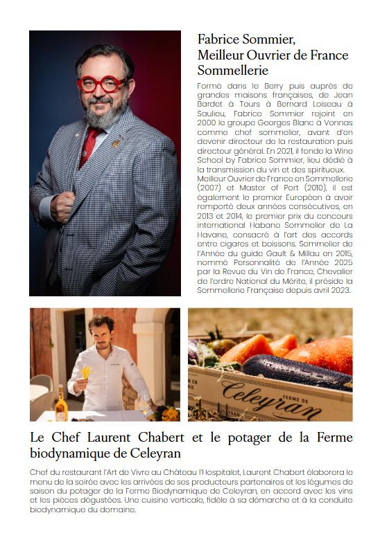 Soirée Vins & Cigares guidée par Fabrice Sommier.