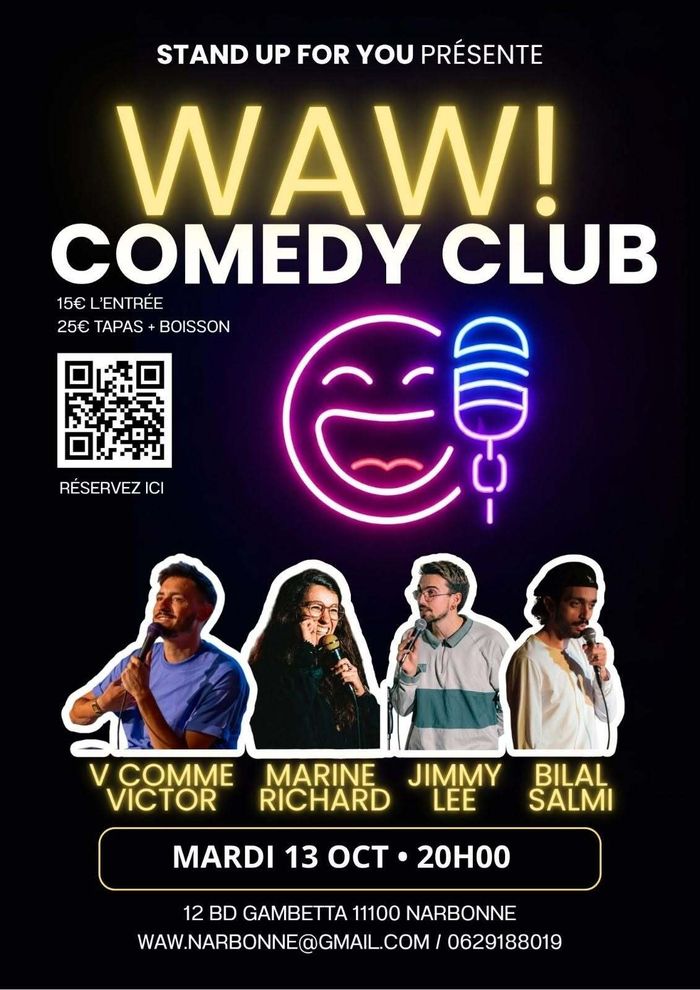 Soirée stand up Waw Comedy Club