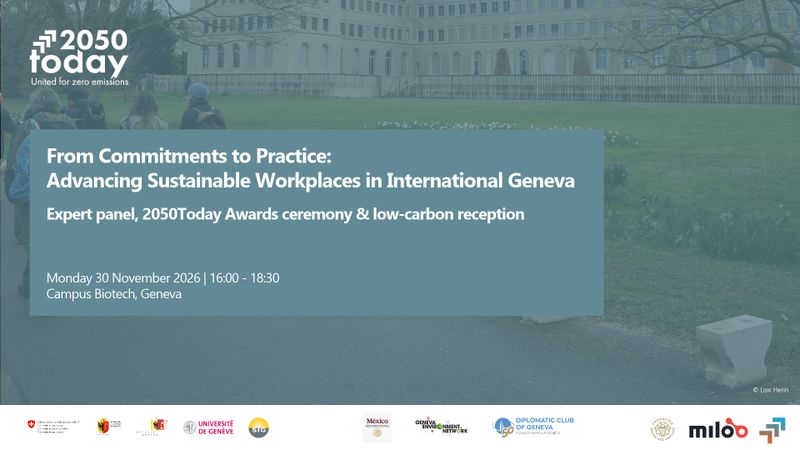 L’événement comprendra une table ronde d’experts, la cérémonie de remise des Prix 2050Today, et un cocktail mexicain bas carbone.