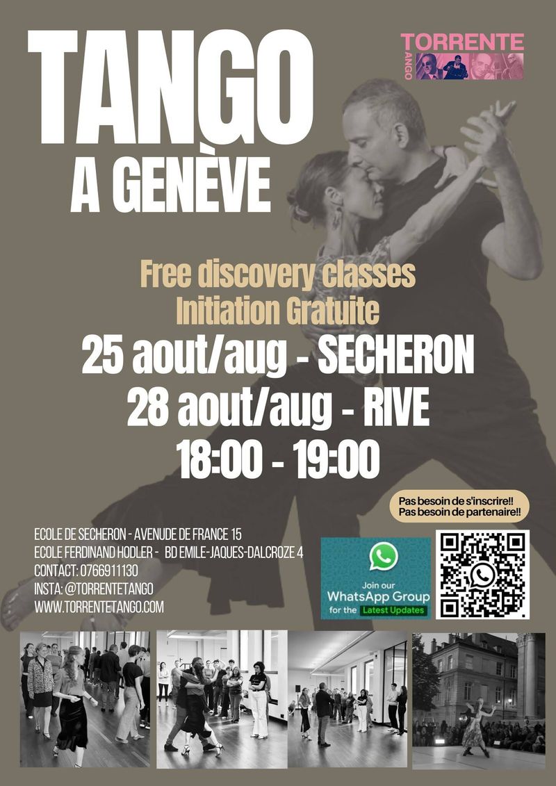 Cours decouverte Tango Argentin