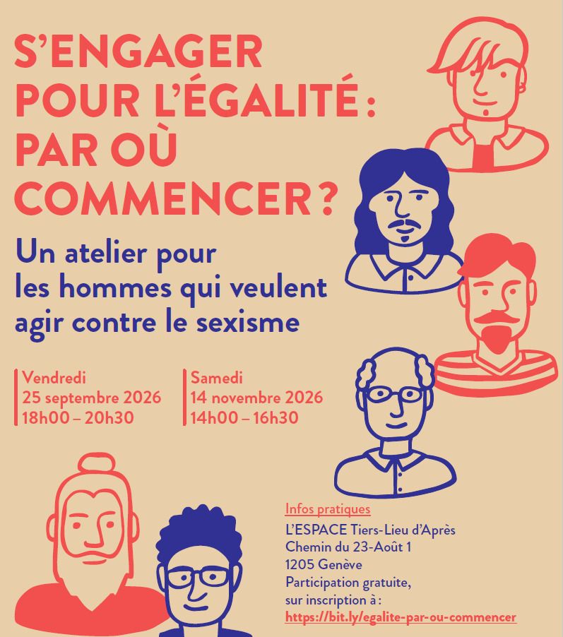 Un atelier pour les hommes qui veulent agir contre le sexisme.