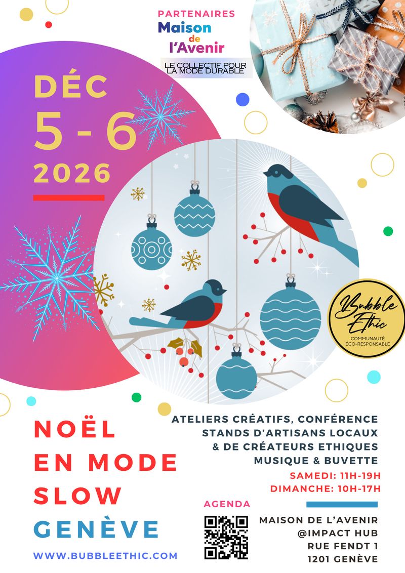 Un weekend autour de la mode durable, de l'artisanat avec des ateliers créatifs et une surprise du St-Nicolas vous attend au centre-ville de Genève les 5-6 décembre 2026.