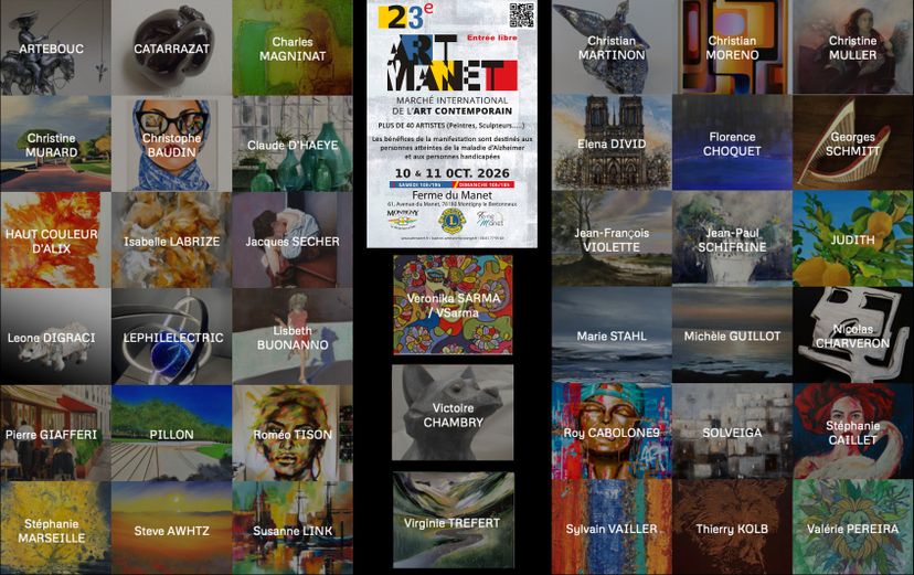 ART MANET 2026 - salon d'art contemporain - plus de 40 artistes