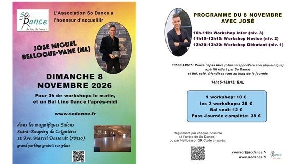 Journée de danses en ligne avec le chorégraphe José Miguel Belloque-Vane