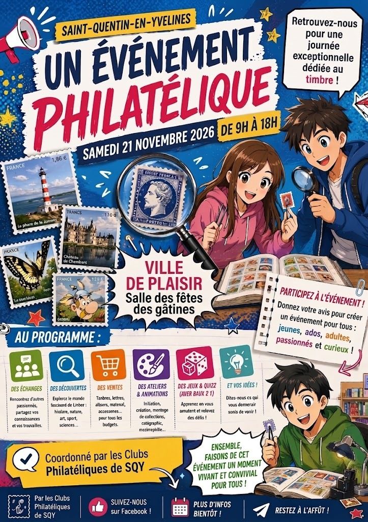 1er Salon / Bourse Philatélique (Plaisir 78)